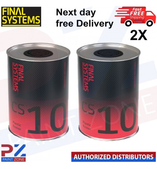 2x Final Systems CS10 Plastic Primer Adhesion Promoter 2 Litre kit